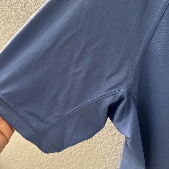 Duluth Trading Co. Men's Blue Performance Trim Fit Short Sleeve Polo Shirt Large - Picture 6 of 8